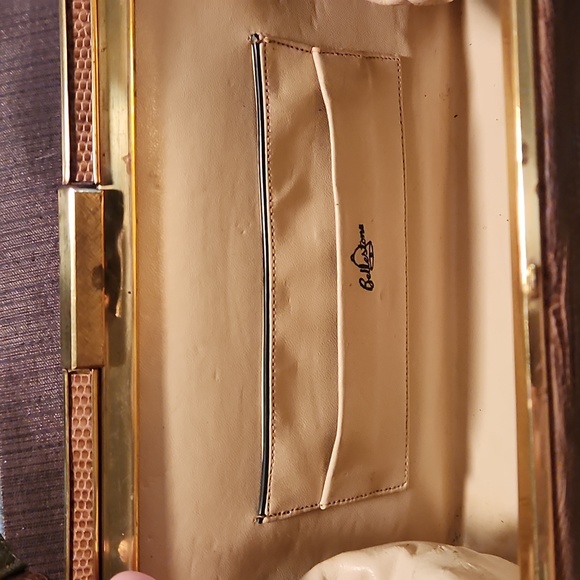 Vintage 1950s Bellestone Reptile Skin Purse - Picture 2 of 3